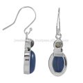 Lovely Kyanite And Labradorite Gemstone 925 Sterling Silver Earring Jewelry